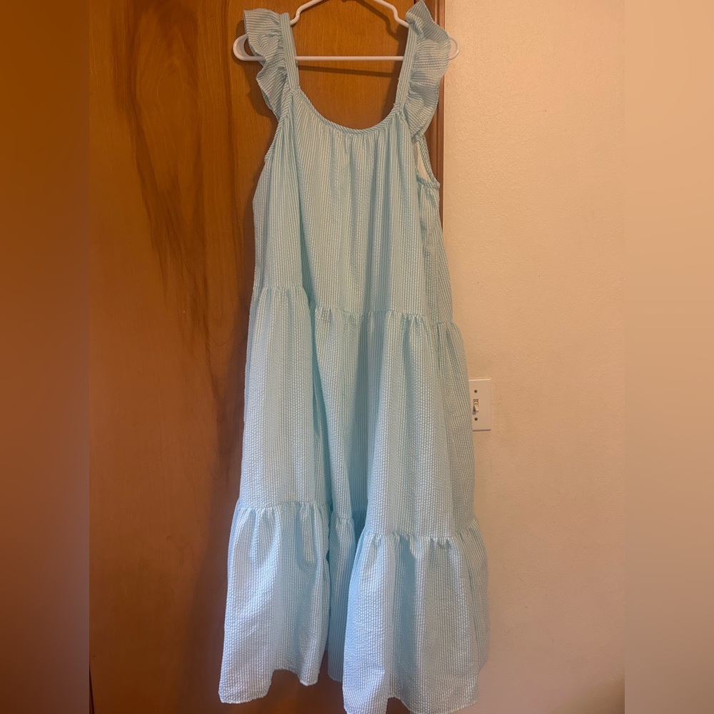 Mable women’s dress ruffle sleeves size medium